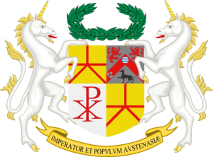 Former coat of arms of the Empire of Austenasia